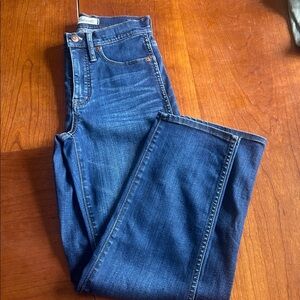 Madewell Jeans Womens 24 Blue Stovepipe Stretch Medium Wash Denim